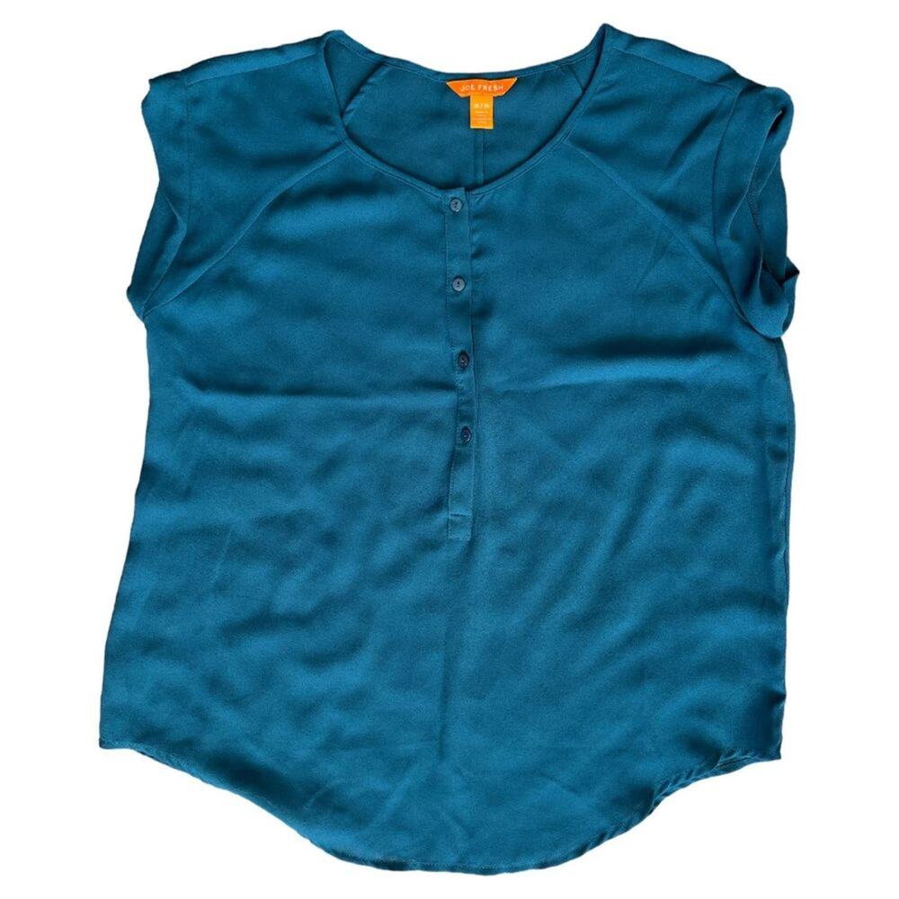 Joe Fresh Green Short Sleeve Top, M